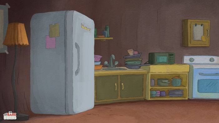 We Bare Bears kitchen scene