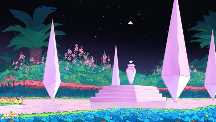 Steven Universe Garden at Night