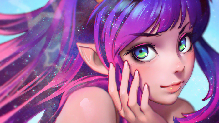Lum Invader from Urusei Yatsura by Ilya Kuvshinov