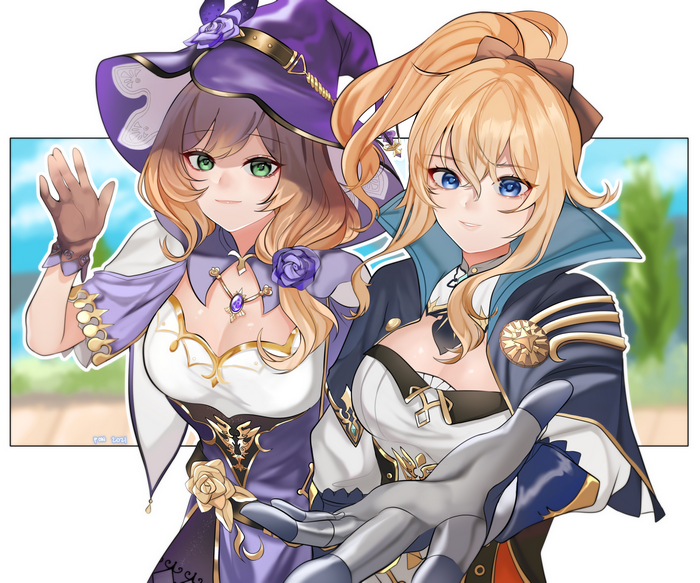 Lisa and Jean from Genshin Impact
