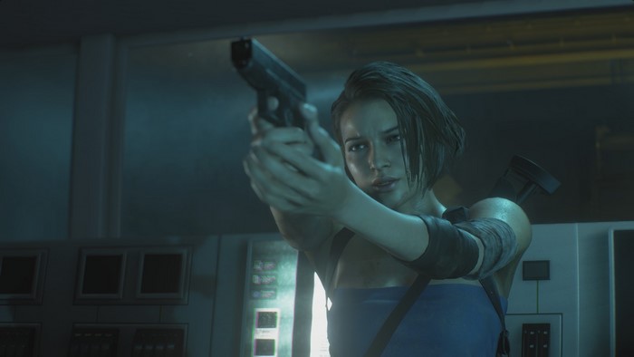 Jill Valentine from Resident Evil 3 holding a handgun