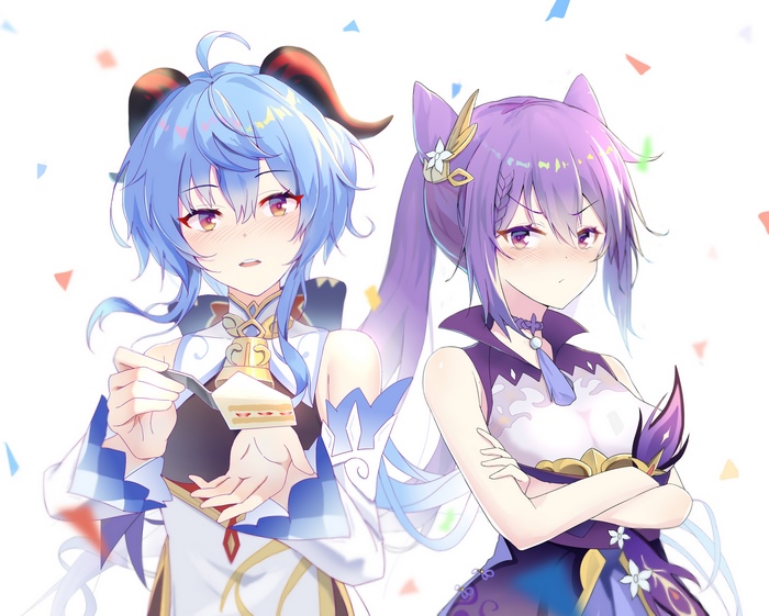 Ganyu and Keqing from Genshin Impact