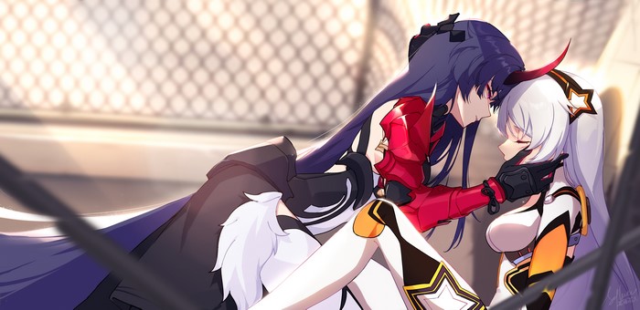 Raiden Mei and Kiana Kaslana from Honkai Impact