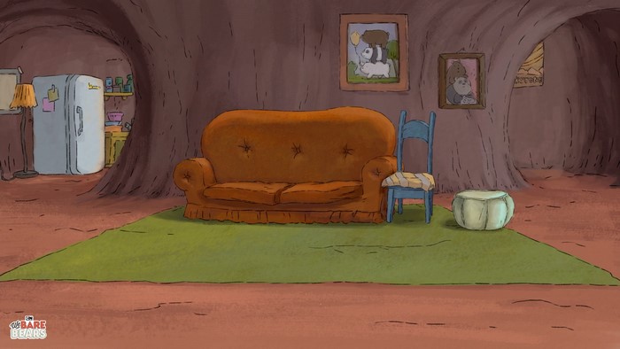 We Bare Bears living room interior