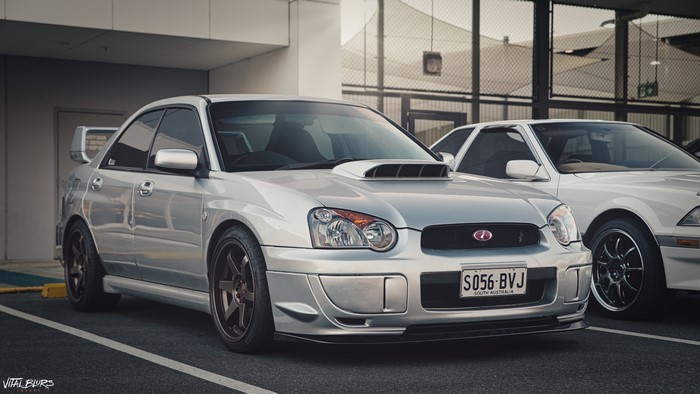 4K Subaru Impreza WRX in a car park