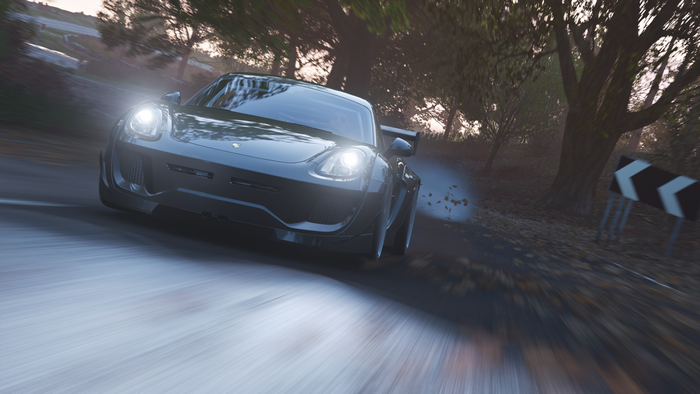 Porsche Cayman GT4 with LB Works kit in Forza Horizon 4