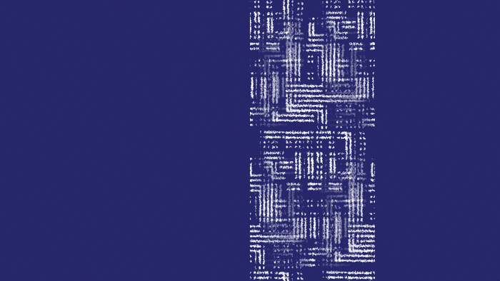 Abstract digital art with blue background