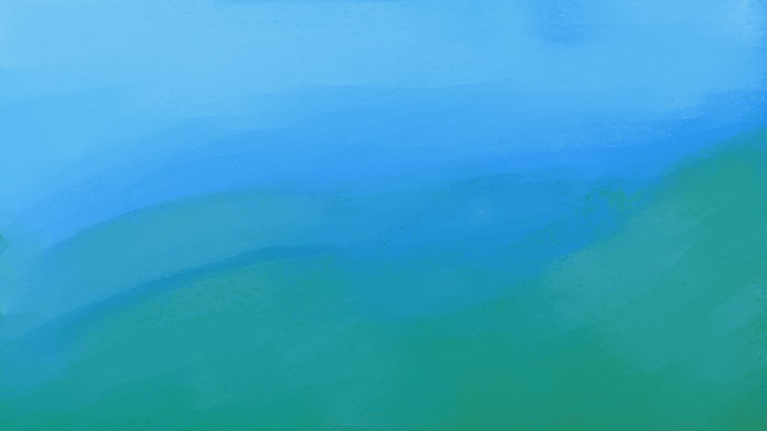 Abstract blue and green gradient painting