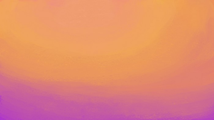 Abstract gradient painting with orange and purple hues