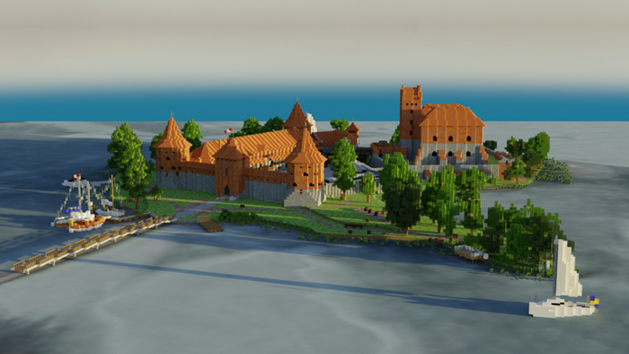 Trakai Island Castle in Minecraft