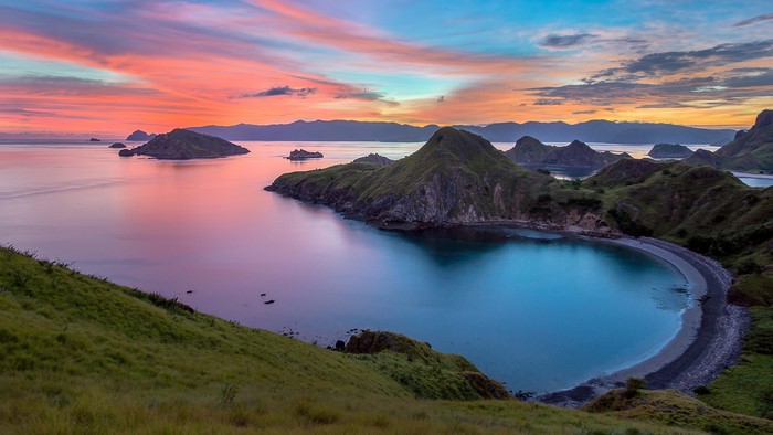 Padar Island, Komodo National Park, Indonesia at Sunset