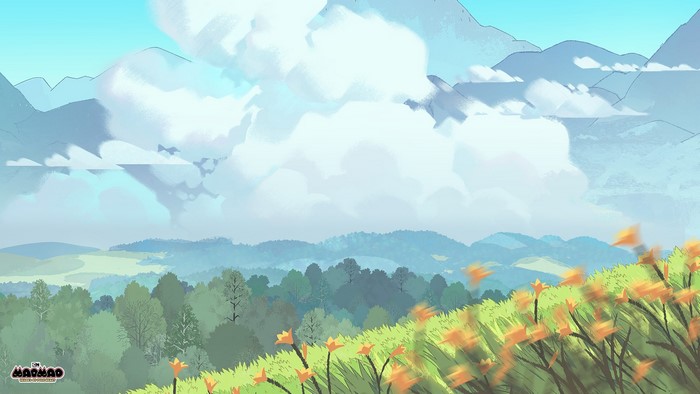 Mao Mao from Cartoon Network landscape