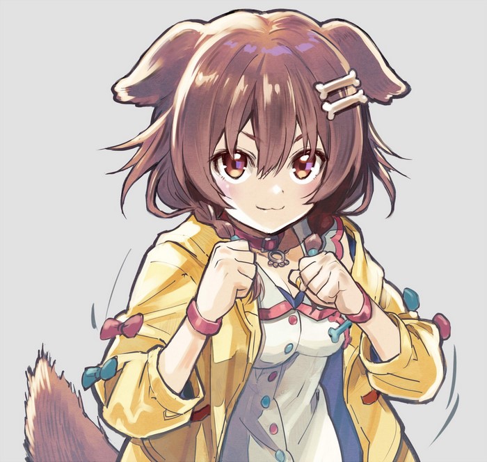 Inugami Korone Anime Portrait Artwork