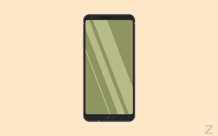 LG G6 smartphone illustration