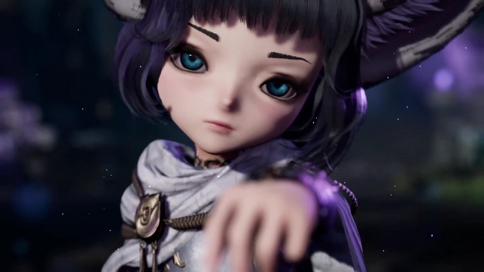 Character with blue eyes from Blade & Soul