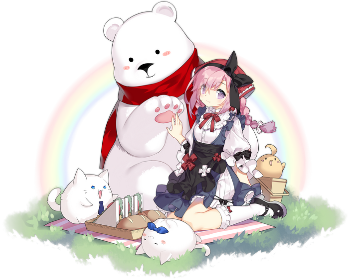 Azur Lane Saratoga and friends having a picnic