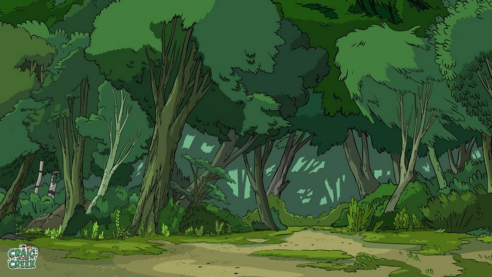 Forest path in Craig of the Creek