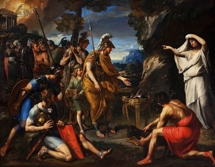 Aeneas and the Cumean Sibyl by Francois Perrier