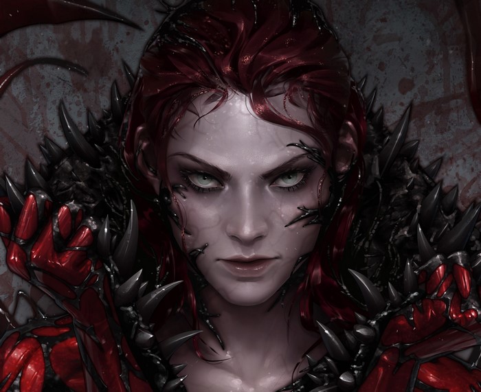 Artwork of Carnage from Marvel Comics