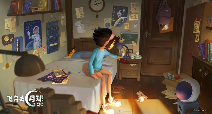 Fei Fei Over The Moon's Bedroom