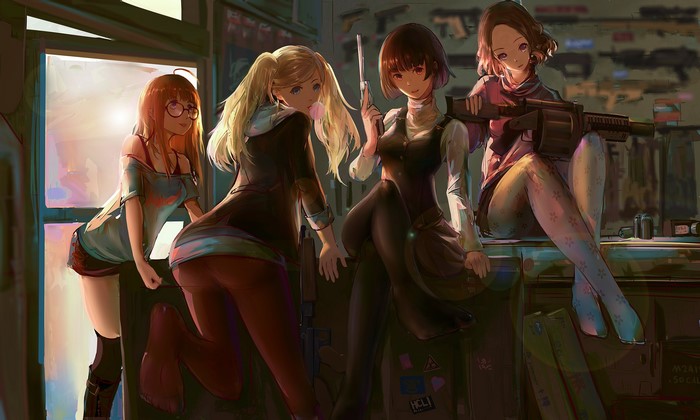 Persona 5 girls with guns