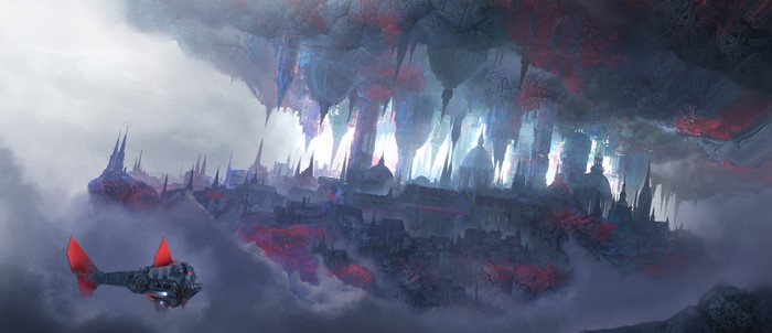 4K Fantasy City Artwork by Leon Tukker