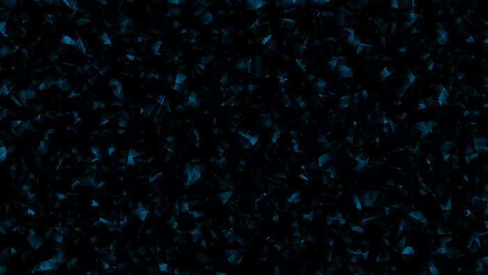Abstract Blue Geometric Shapes on Black Background
