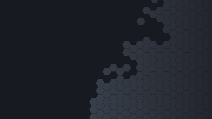 Dark Gray Hexagonal Pattern on Black Background