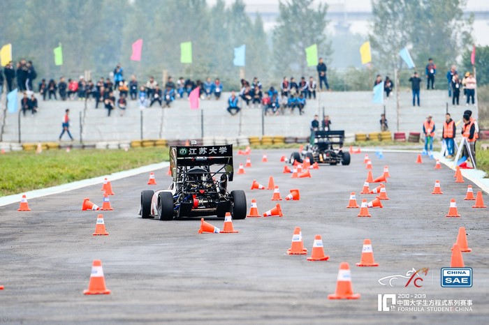 Formula Student China race with cars and cones