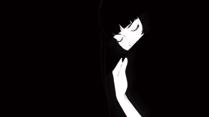 Girl in black cloth by Ilya Kuvshinov
