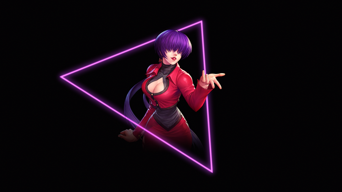 Shermie from King of Fighters in a red outfit