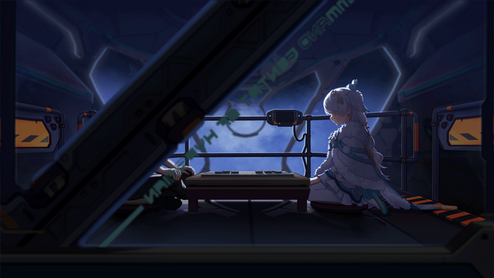 Girl with white hair from Honkai Impact 3rd