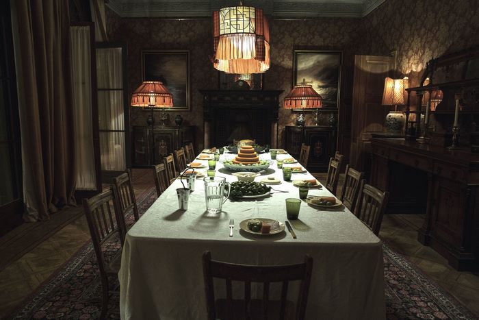 Family Dinner in a Formal Dining Room