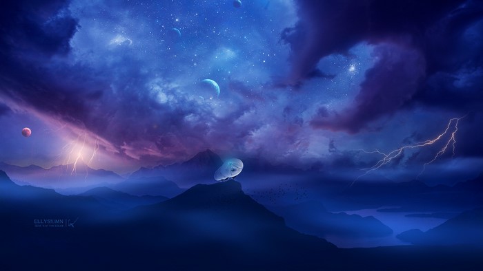 Ellysiumn digital space clouds universe