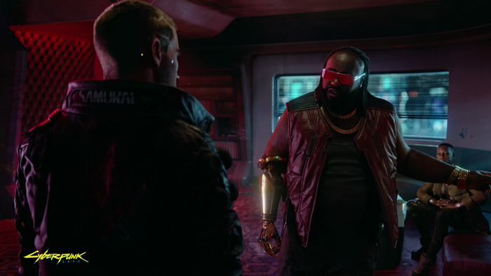 Cyberpunk 2077 screenshot featuring Dexter DeShawn