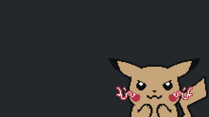 Pixel art Pikachu from Pokémon