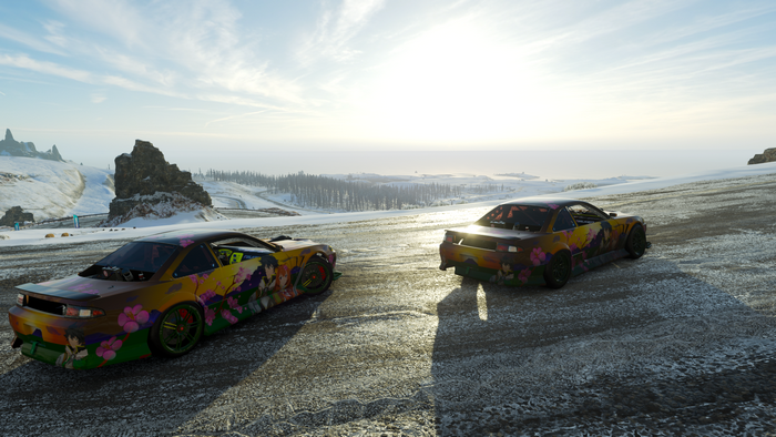 Raphtalia and Filo from The Rising of the Shield Hero in Forza Horizon 4