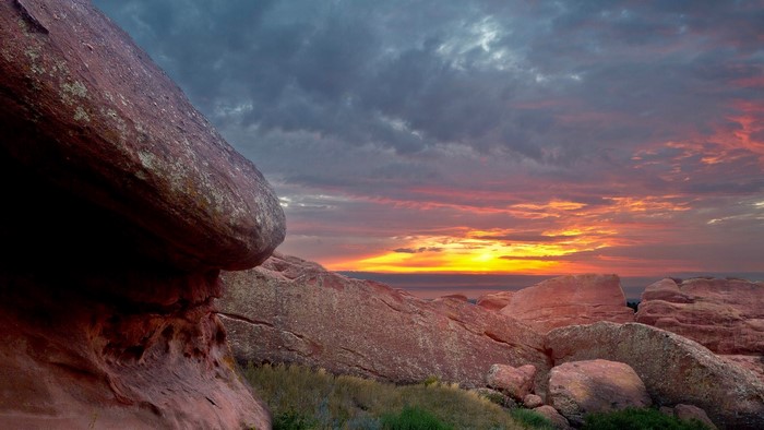 Sunset over Red Rocks, Colorado