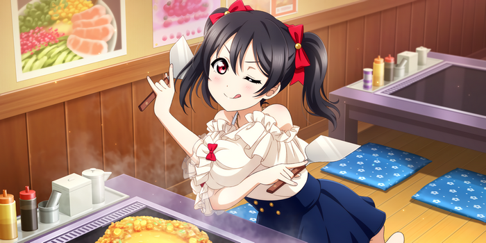 Yazawa Nico from Love Live! cooking