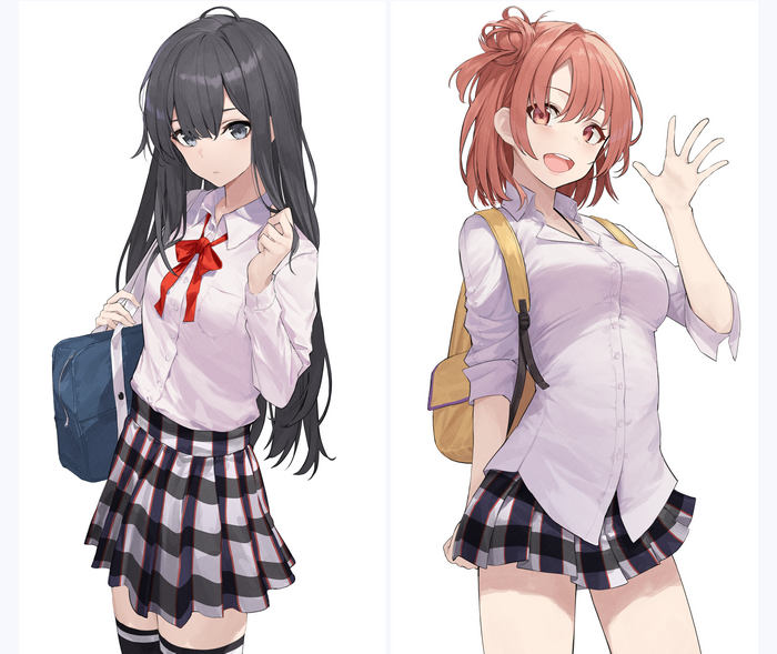 Yukinoshita Yukino and Yuigahama Yui from Yahari Ore no Seishun Love Comedy wa Machigatteiru