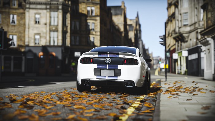 White Ford Shelby GT500 from Forza Horizon 4