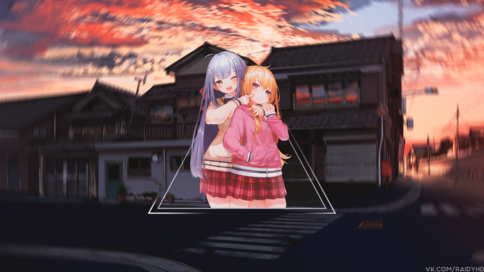4K anime girls from Gabriel Dropout