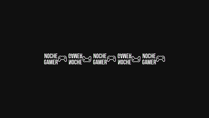 Noche Gamer logo with controllers