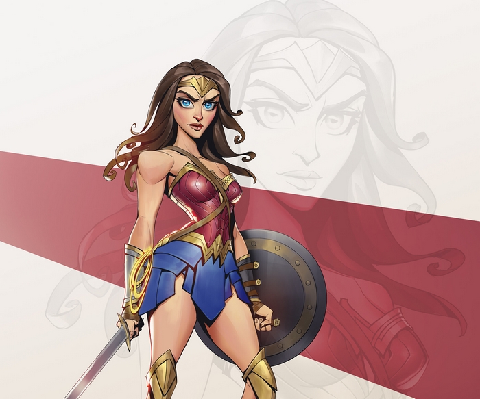 Wonder Woman with Sword and Shield