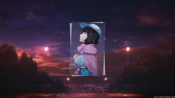 4K Shiina Mayuri from Steins;Gate picture-in-picture anime
