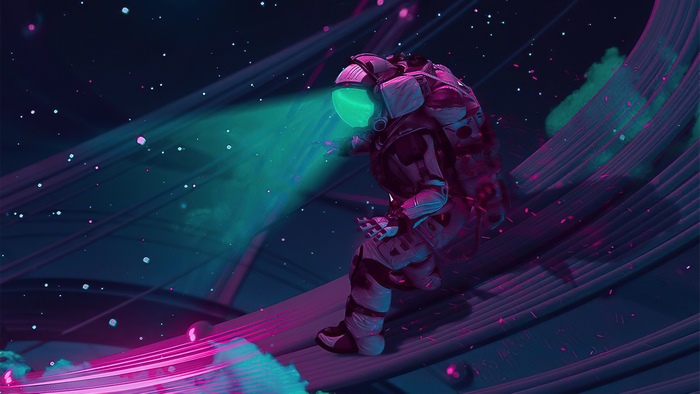 Sci Fi Astronaut in Space 4K