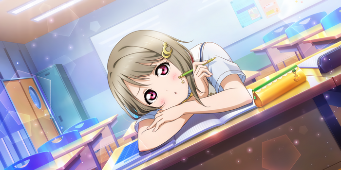 Kasumi Nakasu from Love Live! Series in classroom