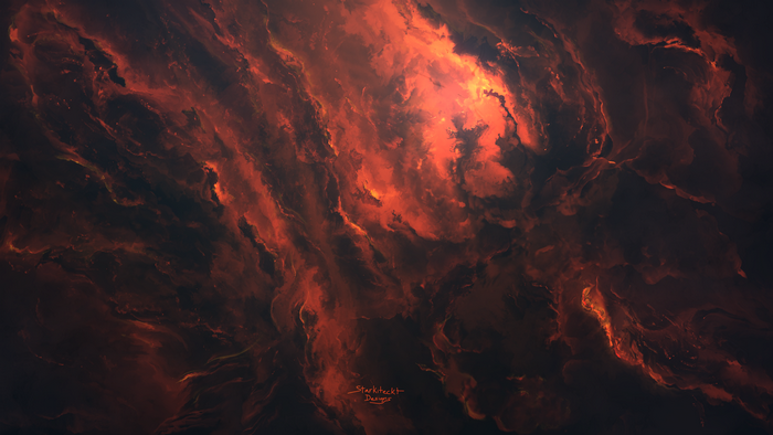 4K Space Nebula Digital Art by Starkiteckt