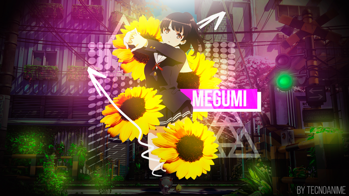 Megumi Kato from Saenai Heroine no Sodatekata with Sunflowers