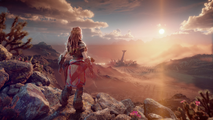 Aloy from Horizon II Forbidden West 4K Scene